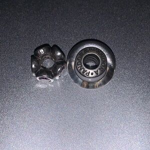 Set of 2 Pandora silver Charms